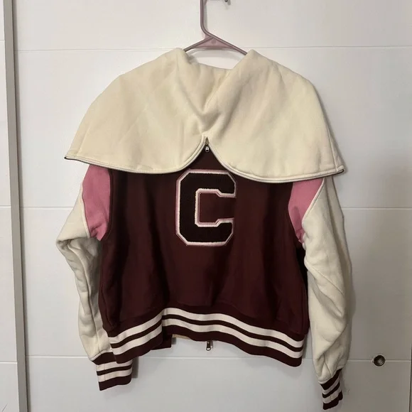 Champion Women's Multicolor Varsity Zip-Up Jacket Size L - Picture 7 of 9